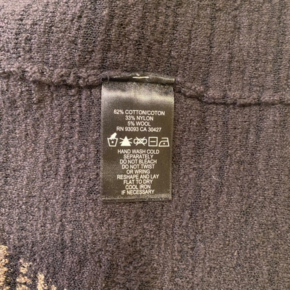 Nic + Zoe Cardigan Open Front Knit Black Blue Brown White Size PP EUC - Picture 6 of 6